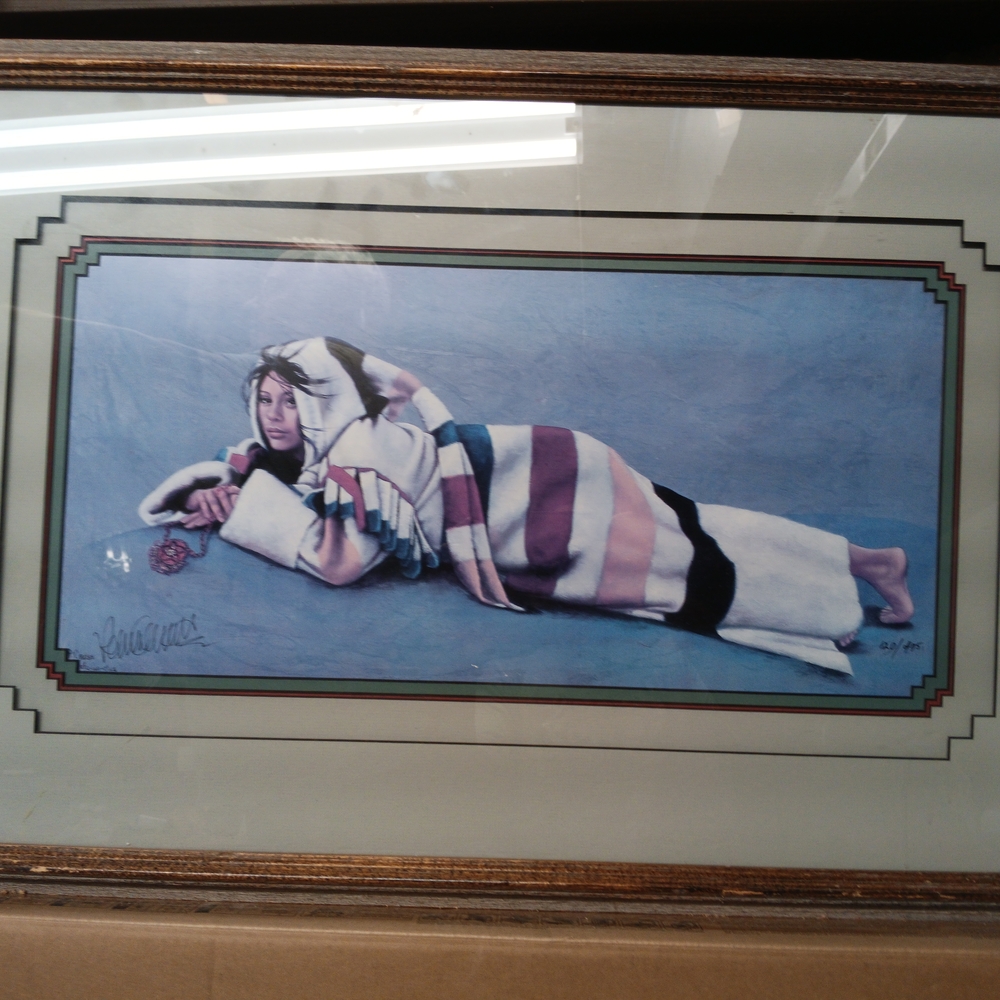 Framed Art Print with Multicolor Design